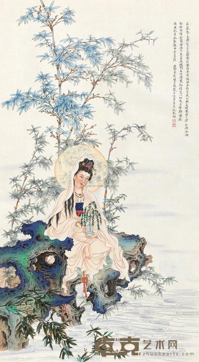 任重 2003年作 观音 立轴 110×61cm