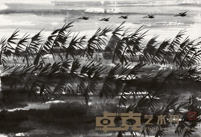 林风眠 芦燕图 镜心 34×49cm
