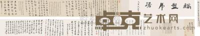 刘墉（古） 1803年作 草楷 手卷 画心23×117cm；跋22×234cm