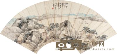 徐竹筠 江山览胜 扇面 19×52cm