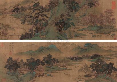 文徵明 （款） 1553年作 春山秀色图 手卷