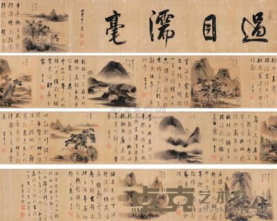 董其昌 宋元画意卷 手卷 29×610cm