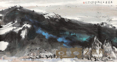 杨延文 1988年作 唐蕃道上 镜心 95×178cm