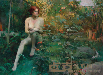 张红年 1994年作 乌兹达克夏日 137×187cm