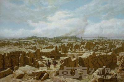 汤沐黎 1998年作 高昌古韵 110×160cm