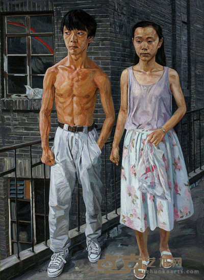 刘小东 1990年作 少年情深 171×125cm