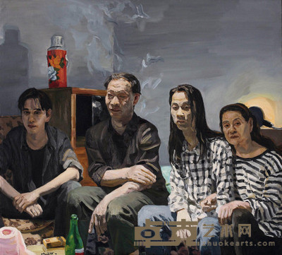 刘小东 1995年作 儿子 137×152cm