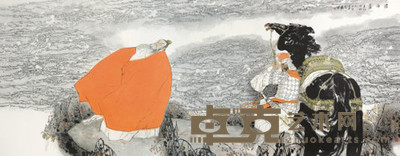 袁武 2011年作 沧海图 镜心 144×368cm