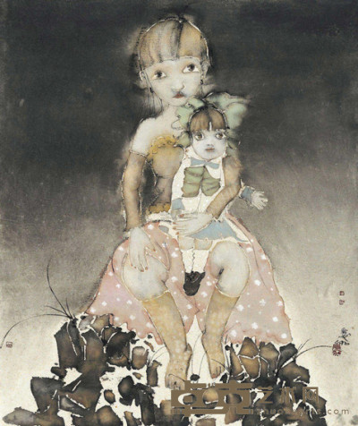 刘庆和 2011年作 金丝娃娃 镜心 90×75cm