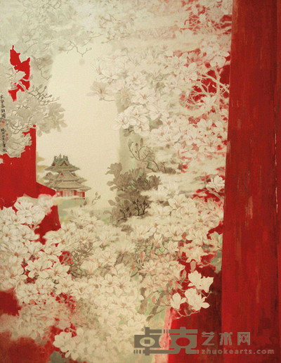 莫晓松 2011年作 京华春韵 镜心 224×197cm