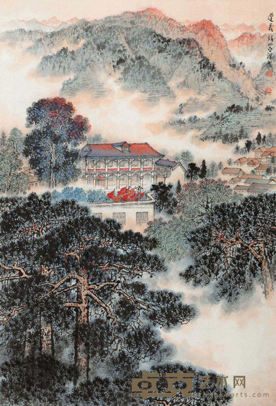 钱松嵒 遵义 立轴 100×68cm
