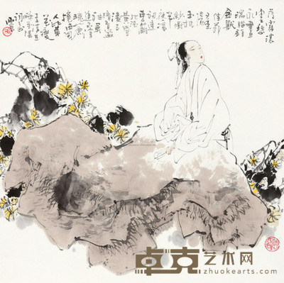 王西京 金秋佳节 立轴 68×67cm