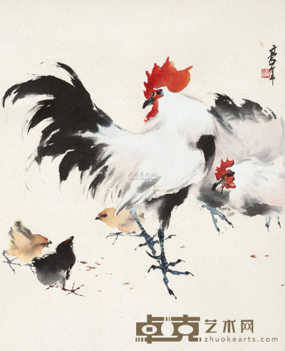 欧豪年 大吉图 镜心 67×54cm