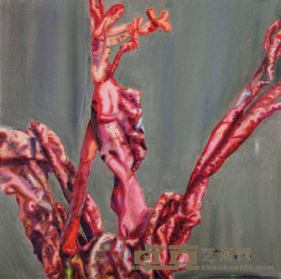 蔡锦 2005年作 美人蕉249号 50×50cm