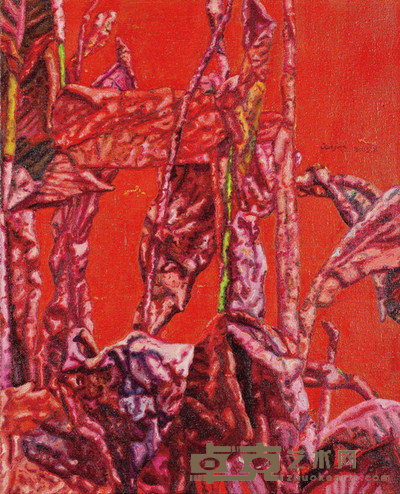 蔡锦 2005年作 美人蕉253号 81×61cm