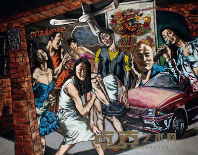 李帮耀 1995年作 我们 150×190cm