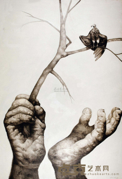 傅榆翔 2008年作 天空没有回音NO.21 250×175cm