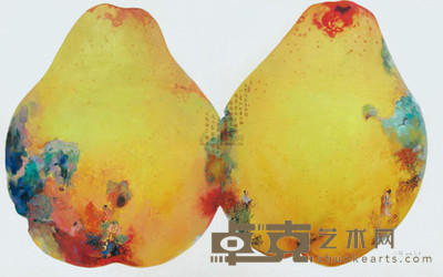汪静 2008年作 《蚀—NO.45》之色 150×240cm