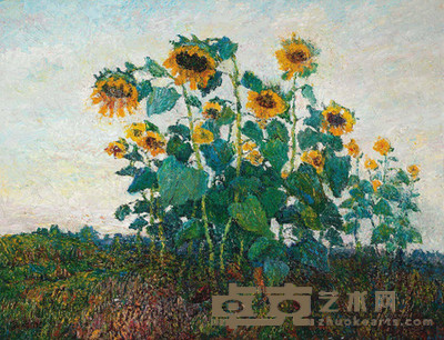 孙云台 1993年作 春风多事吹花摇 50×66cm