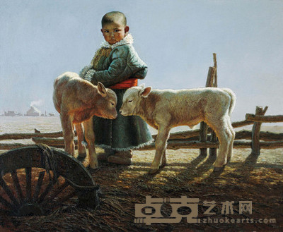 王功学 2004年作 共同成长 140×170cm
