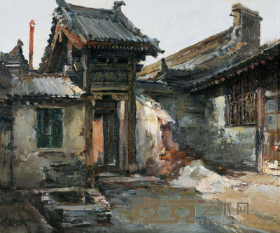 廖真武 2006年作 平遥印象 49×59cm