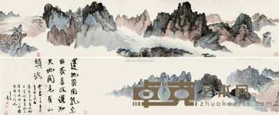 张大千 1929年作 沧海桑田图 手卷 26×245cm