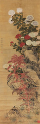 恽寿平 （传） 菊石图 立轴