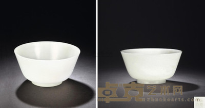 清嘉庆 白玉碗 直径12.3cm