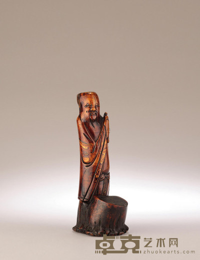 明 象牙雕东方朔 高16cm