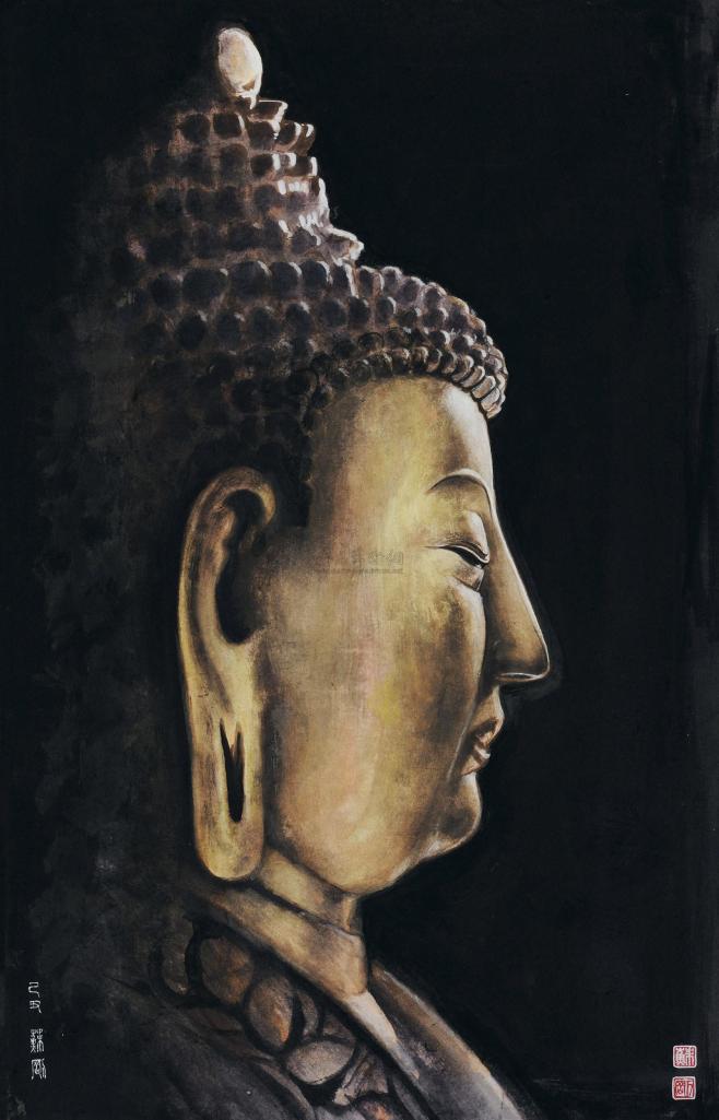 苏刚 2009年作 明代佛祖头像