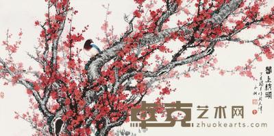 李永钢 2007年作 春上枝头 69×136cm