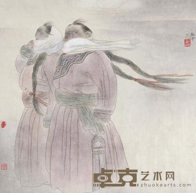 要红宇 2012年作 朔风 68×68cm