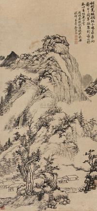 孔继泰 山水 立轴