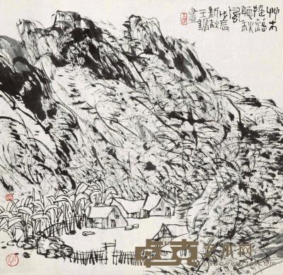 王镛 1988年作 秋风 镜心 68×68cm