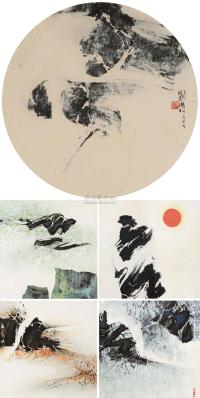刘国松 1969年作 不朽的月亮 镜心