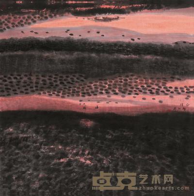 邱汉桥 雨后 镜心 68×68cm