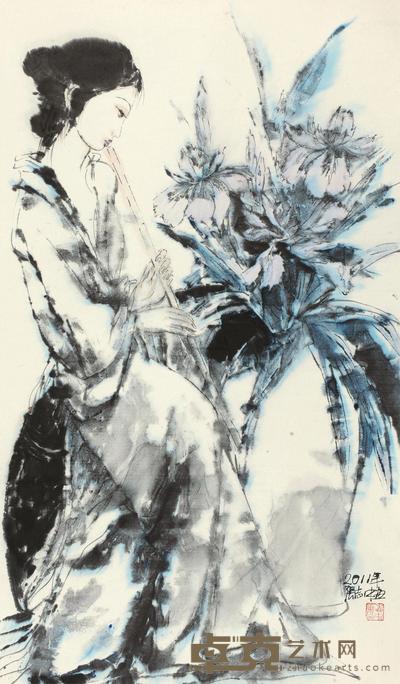 张志中 2011年作 人物 镜心 119×68cm