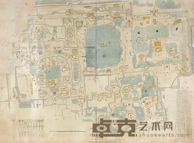 北平市政府工务局绘圆明园地图 --
