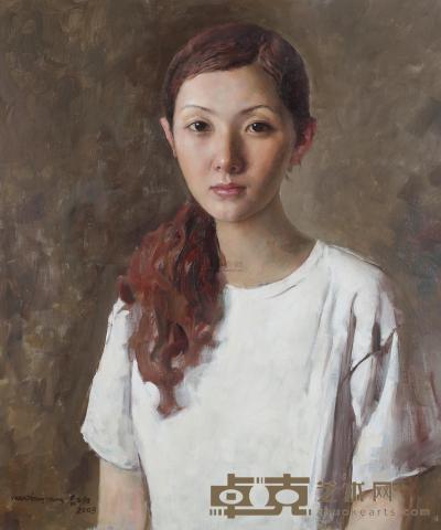 袁正阳 2005年作 女孩肖像 60×50cm