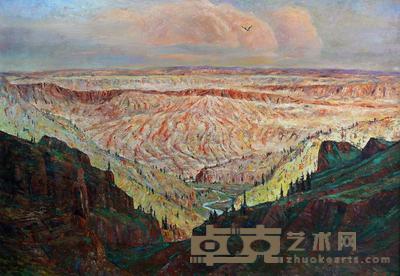 白昆亭 2008年作 燃烧的山谷 114×162cm