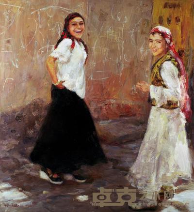 言师仲 2010年作 新疆超女 129×114cm