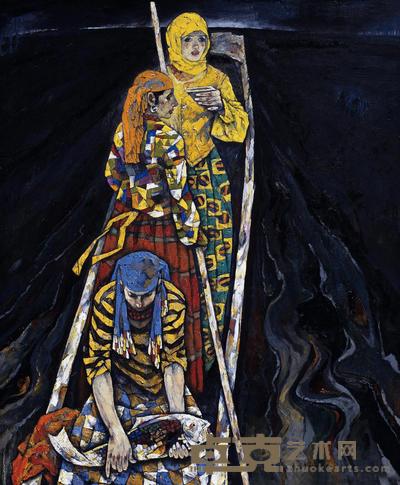 王光新 2004年作 黎明无语 190×160cm