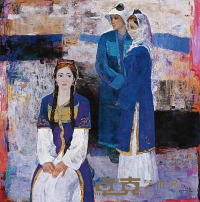 卓然木·雅森 2004年作 于田人系列一 146×146cm