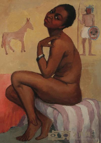 潘玉良 1972年作 非洲女人 92×66cm