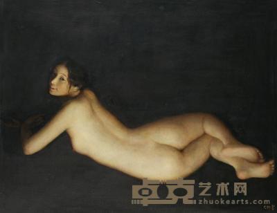 李尤松 1999年作 回眸 50×65cm