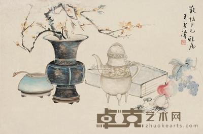 王雪涛 博古花卉 镜心 45×68cm