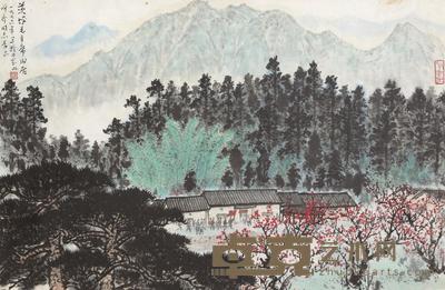 魏紫熙 1976年作 茨坪毛主席旧居 镜心 45×68cm