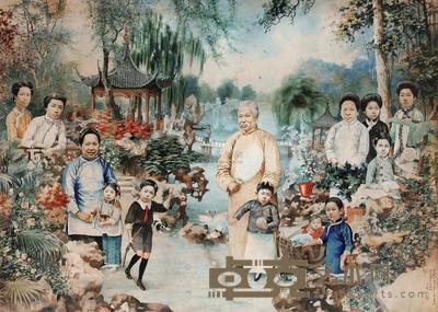 徐悲鸿 1917年作 康南海六十行乐图 镜心 86×121cm