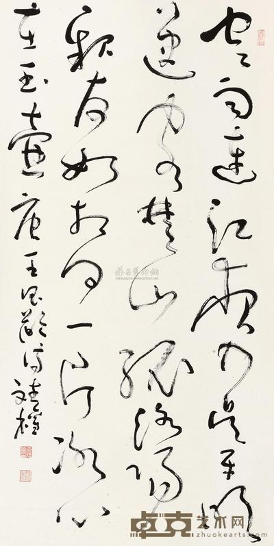 李斌权 草书七言诗 立轴 137×69cm