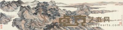 陈佩秋 1991年作 拟唐寅笔意 镜心 34×135cm